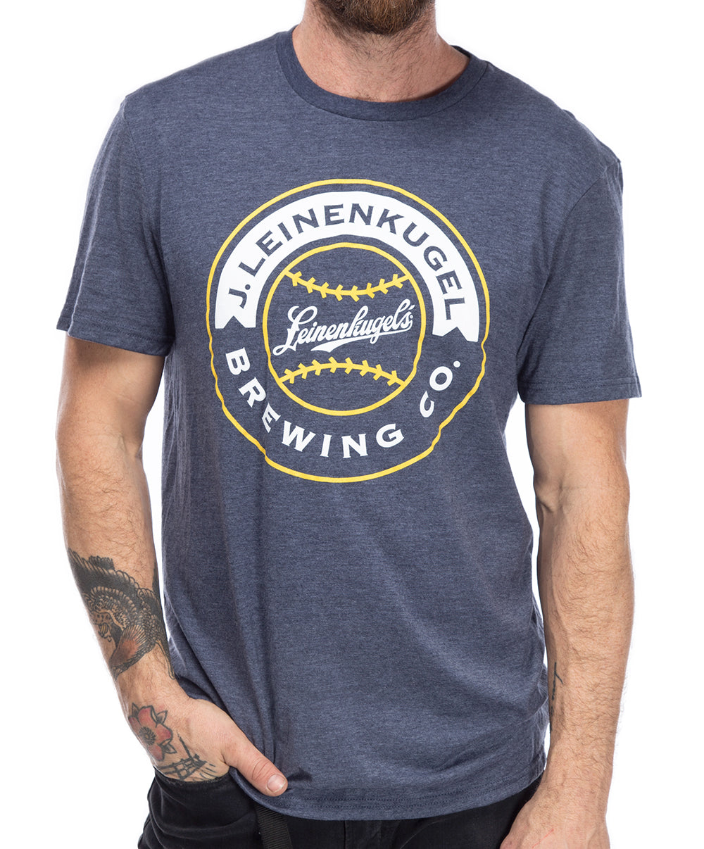 Lawrence Beer Company – Powder Blue Baseball T Shirt