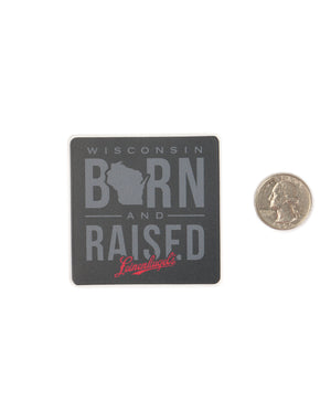 MINI BORN & RAISED STICKER