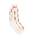 BEER BOTTLE ATHLETIC CREW SOCK