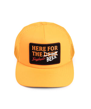 HERE FOR THE BEER TRUCKER HAT