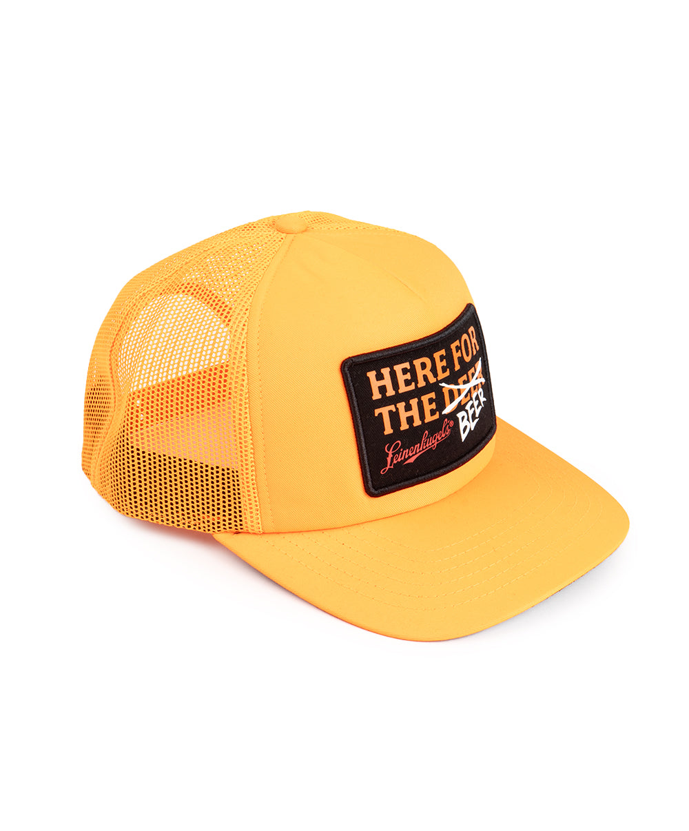 HERE FOR THE BEER TRUCKER HAT