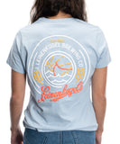 LADIES ICE BLUE TEE