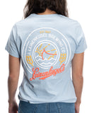 LADIES ICE BLUE TEE