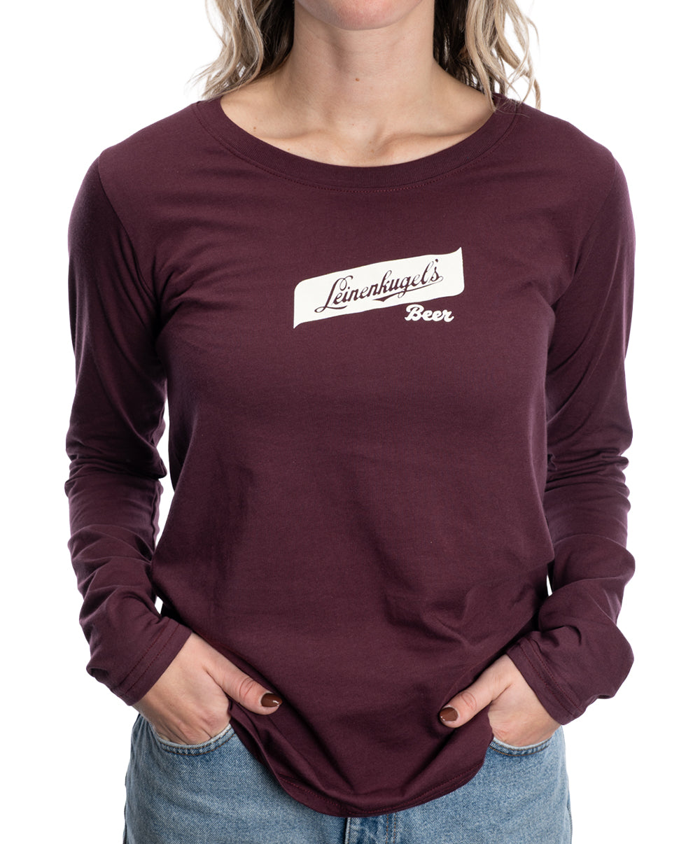 Ladies Maroon LS Tee