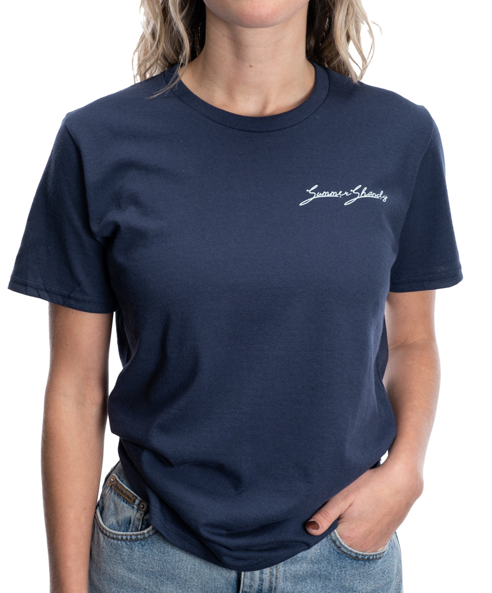 Ladies Navy Shandy Tee