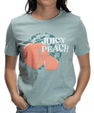 LADIES BOWIE PEACH TEE