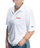 WHITE NIKE DRI-FIT POLO