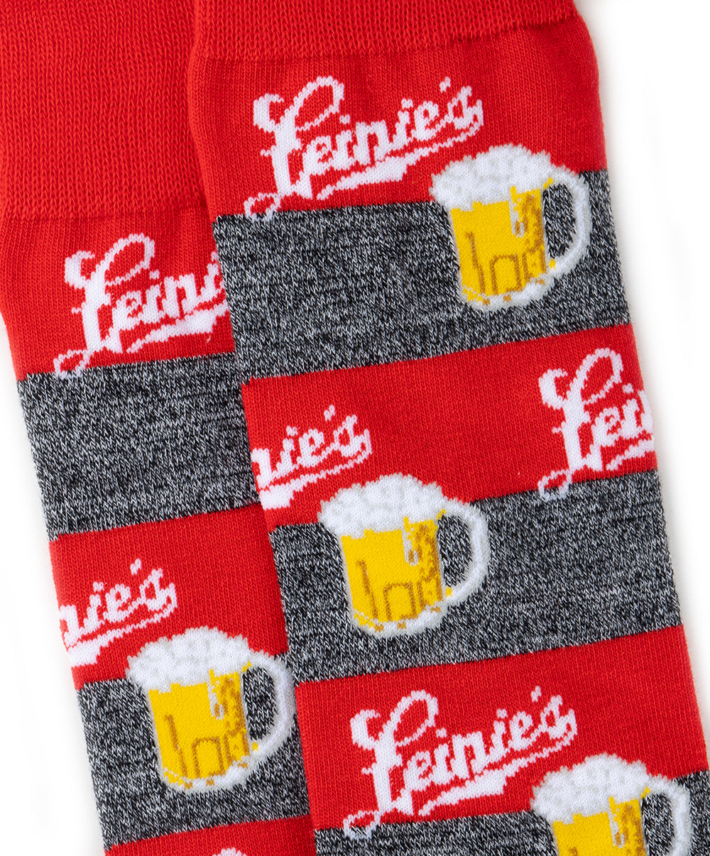 RED LEINIES BEER MUGS SOCKS