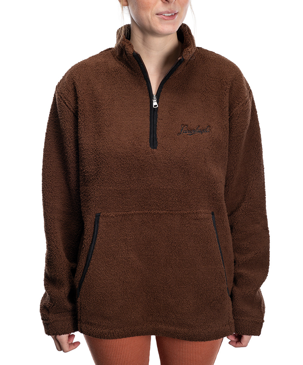 Espresso Fleece Qtr Zip