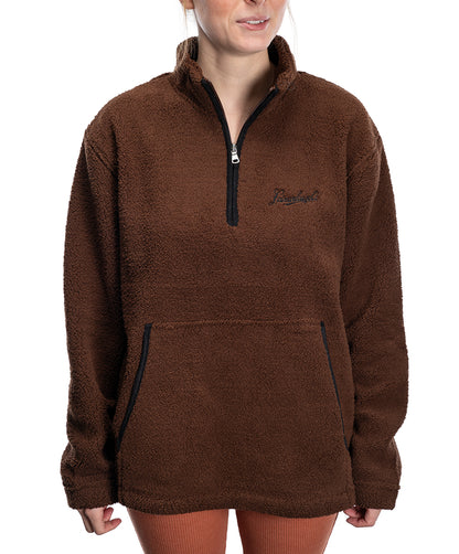 Espresso Fleece Qtr Zip