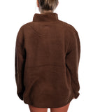 Espresso Fleece Qtr Zip
