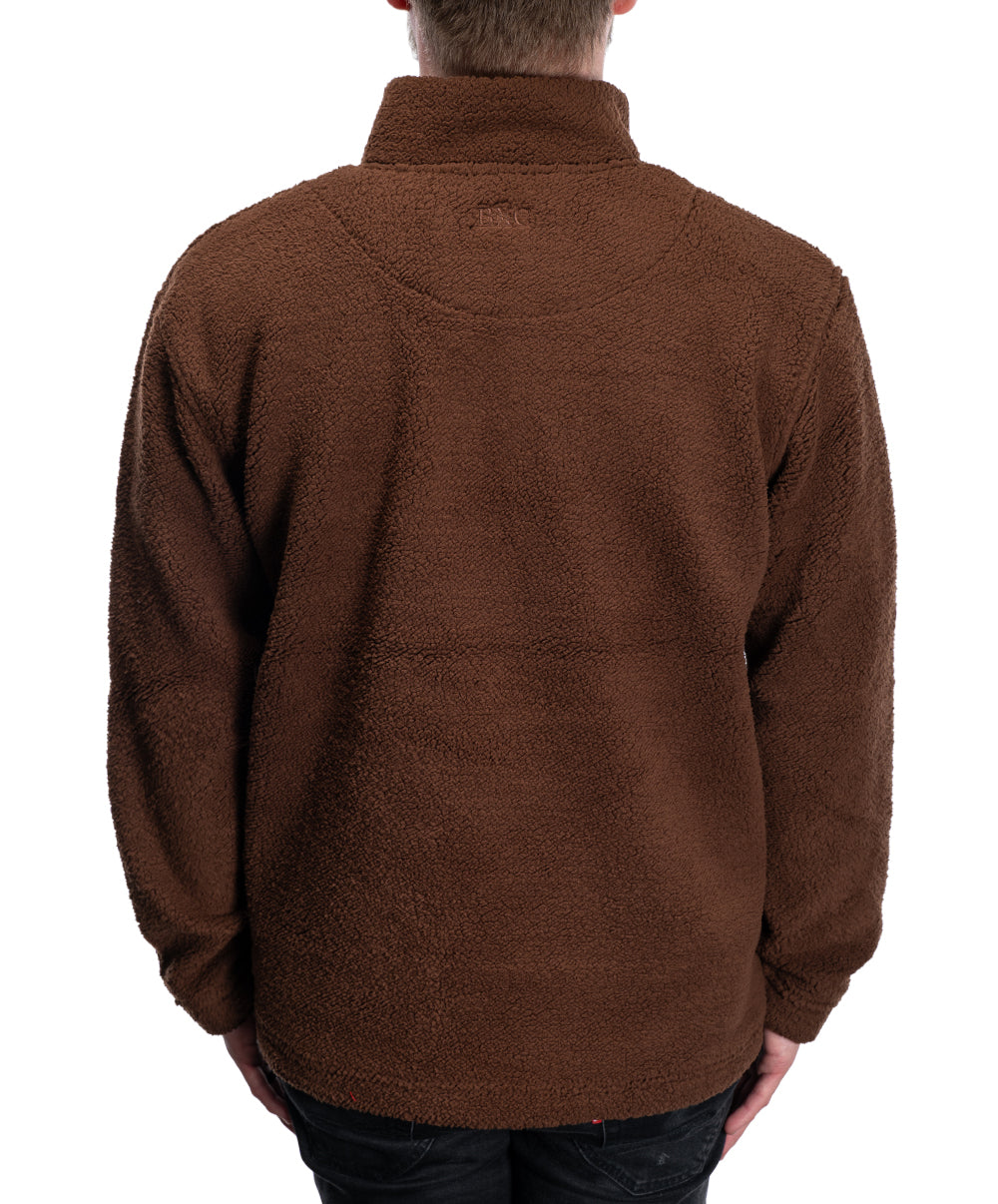 Espresso Fleece Qtr Zip