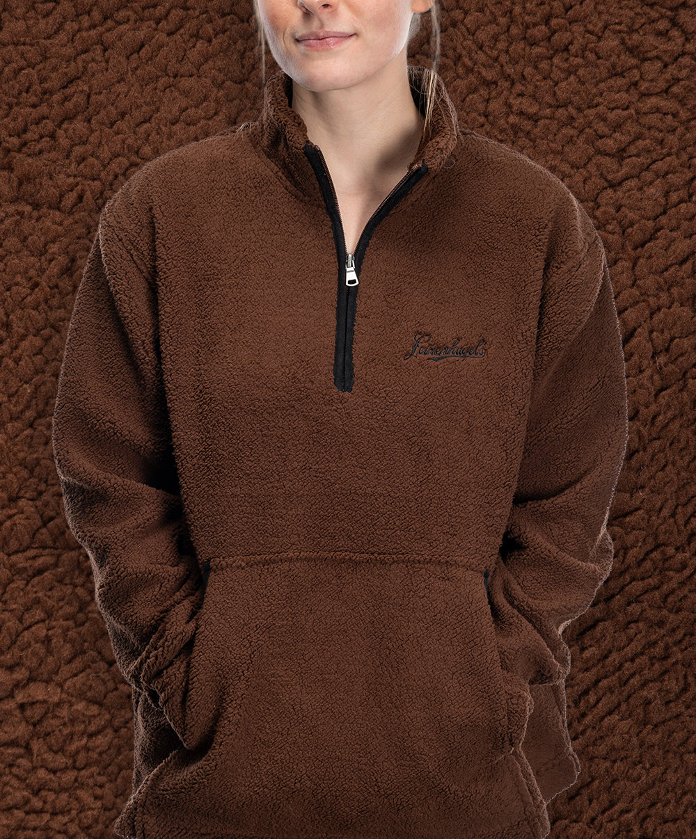 Espresso Fleece Qtr Zip