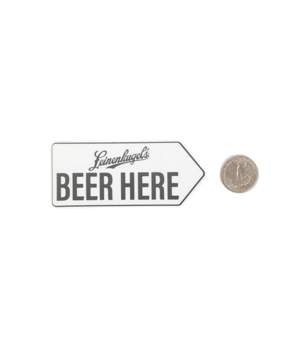 MINI BEER HERE STICKER