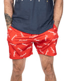 RED LEINENKUGELS BOARD SHORTS