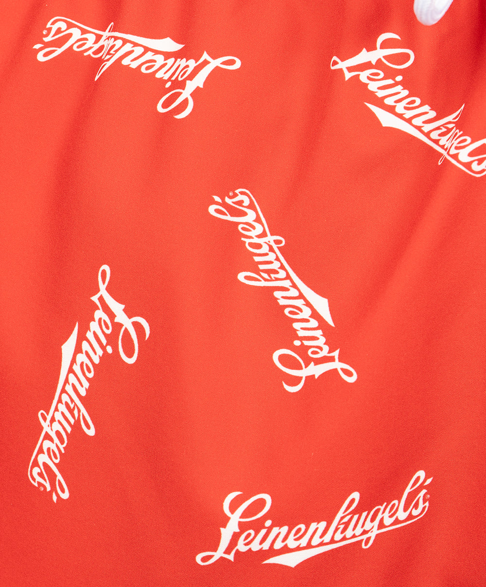 RED LEINENKUGELS BOARD SHORTS