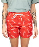 RED LEINENKUGELS BOARD SHORTS