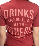 DRINKS WELL RED TEE