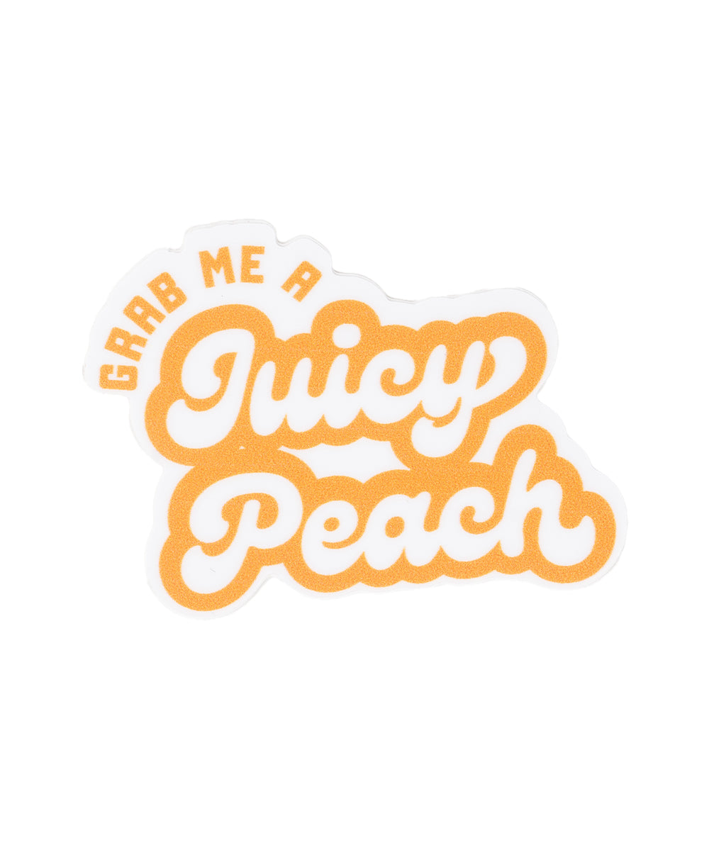 MINI GRAB JUCIY PEACH STICKER