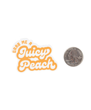 MINI GRAB JUCIY PEACH STICKER