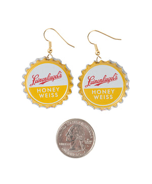 BOTTLE CAP EARRINGS HONEY WEISS