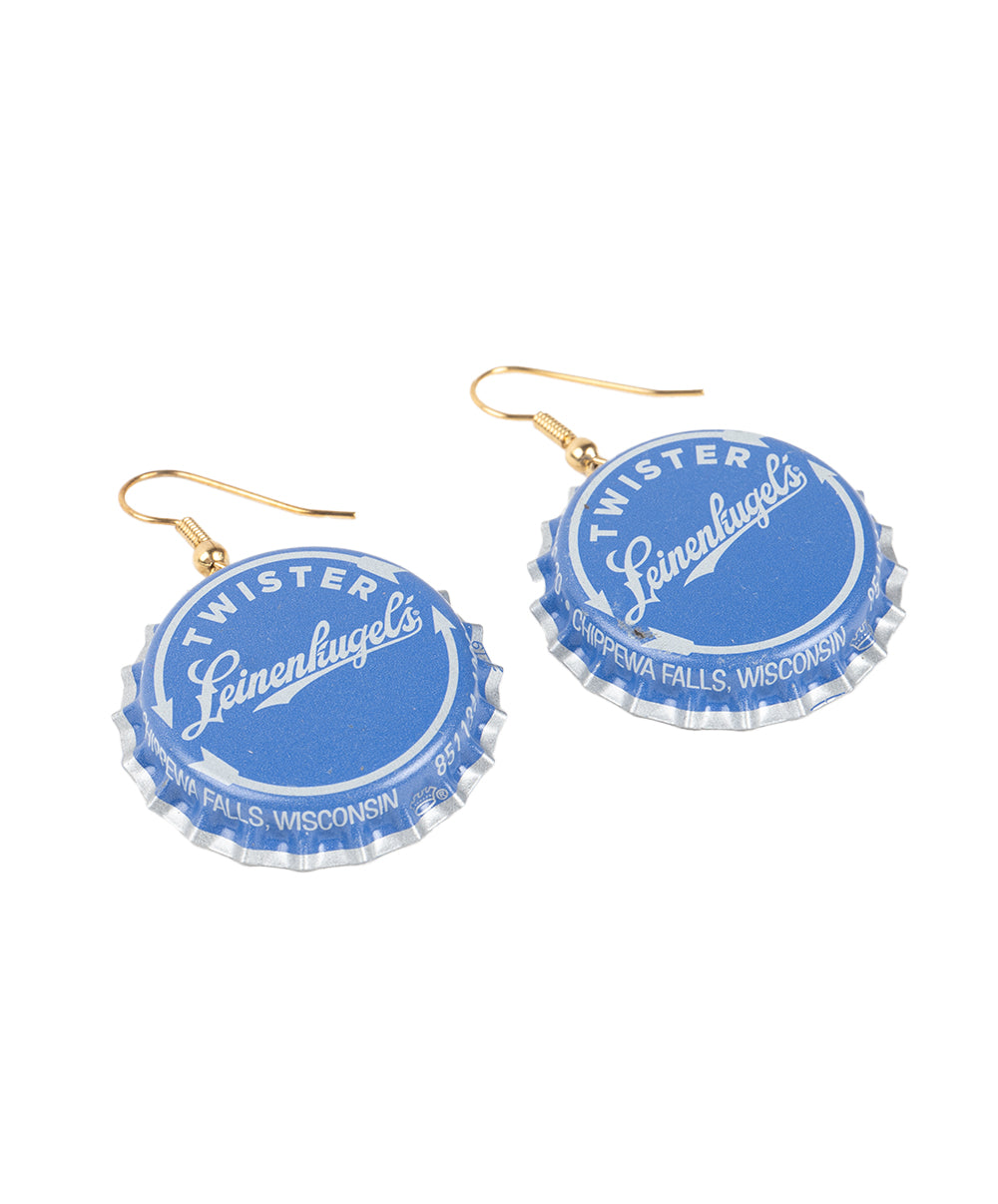 BOTTLE CAP EARRINGS LEINIE LIGHT