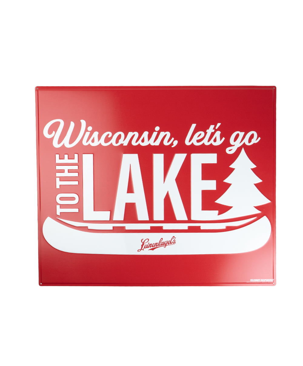 To the Lake Metal Sign