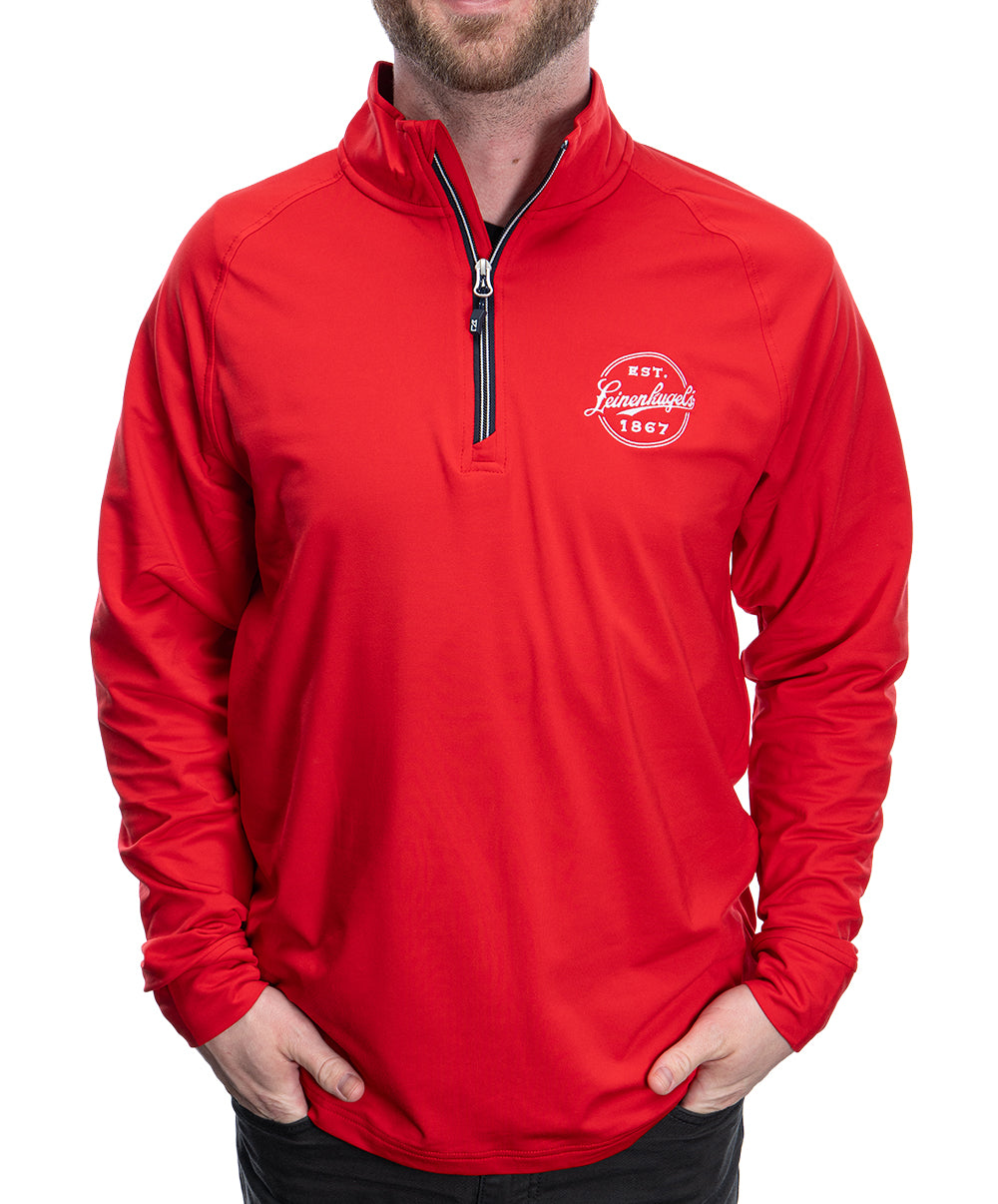 Ryder Red Qtr Zip