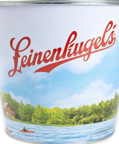 CANOE ON THE LAKE METAL BUCKET