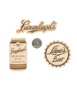 BOTTLE CAP WOOD STICKER