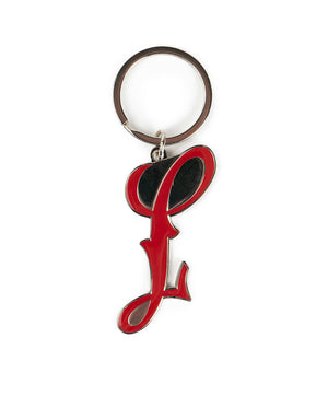 L METAL KEYRING