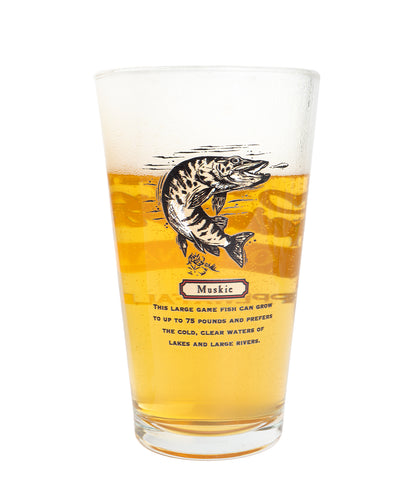 Fishing Pint Glass 4-Pack