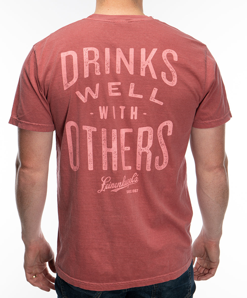 DRINKS WELL RED TEE