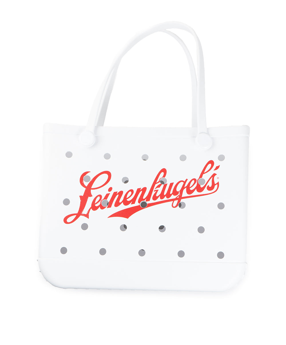 WHITE RUBBER TOTE