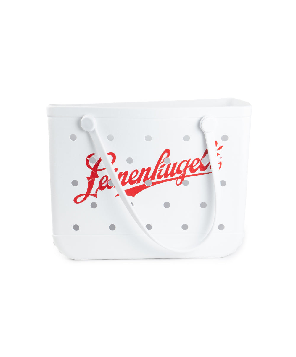 WHITE RUBBER TOTE