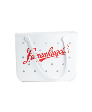 WHITE RUBBER TOTE
