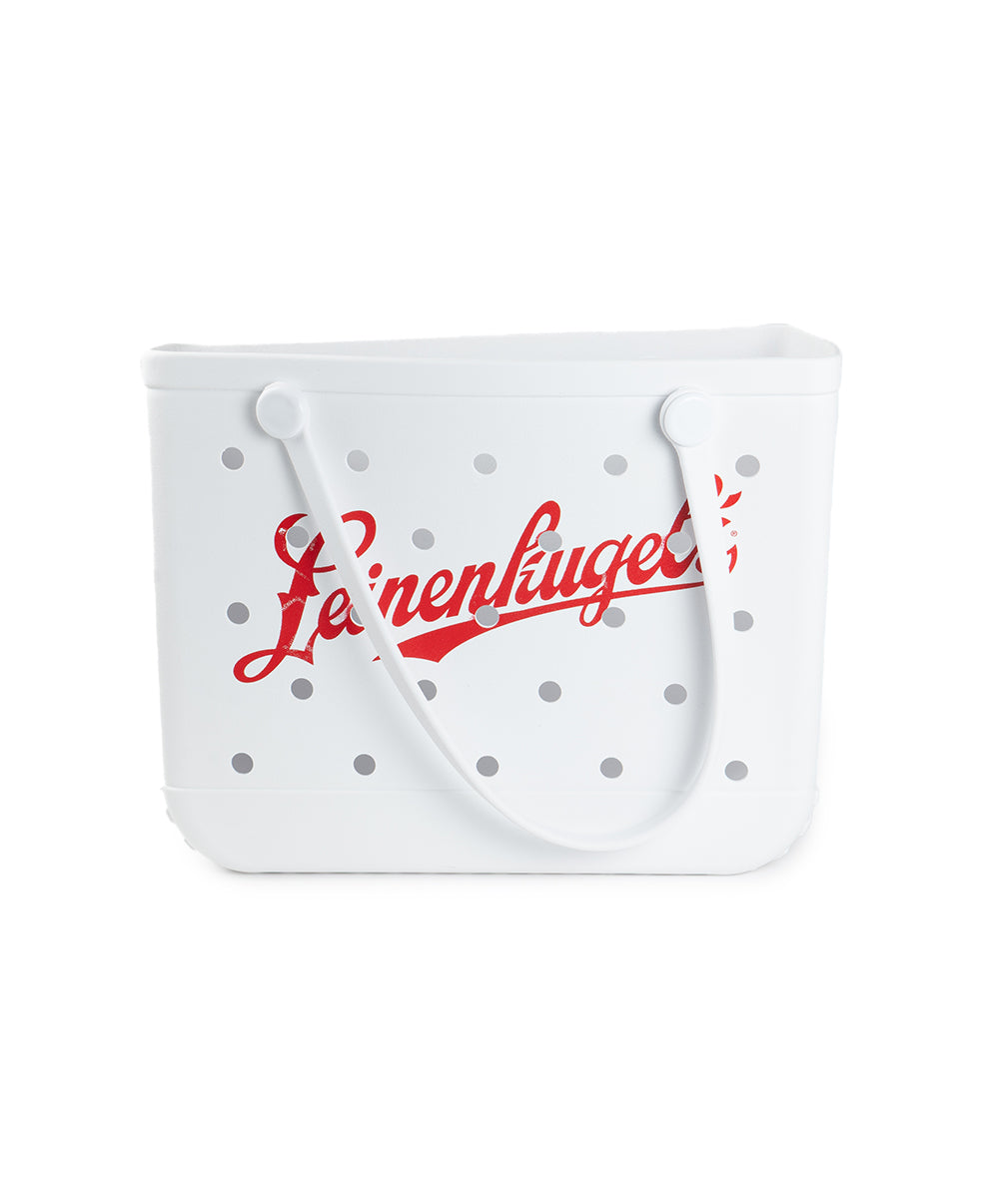 WHITE RUBBER TOTE