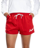 LADIES DANI RED CLASSIC SHORTS