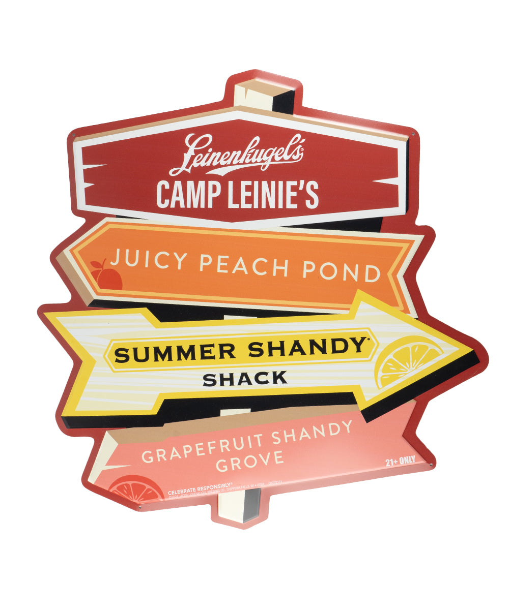 CAMP LEINIES METAL SIGN