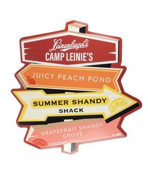 CAMP LEINIES METAL SIGN