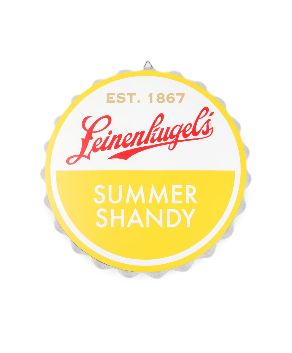 SUMMER SHANDY BOTTLE CAP SIGN