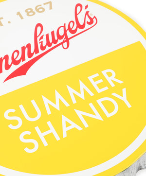 SUMMER SHANDY BOTTLE CAP SIGN