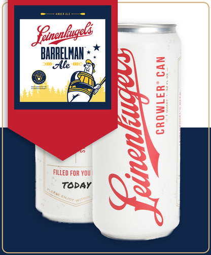 BARRELMAN ALE CROWLER CAN