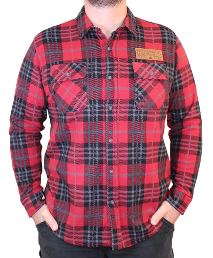 Cabernet Patch Flannel