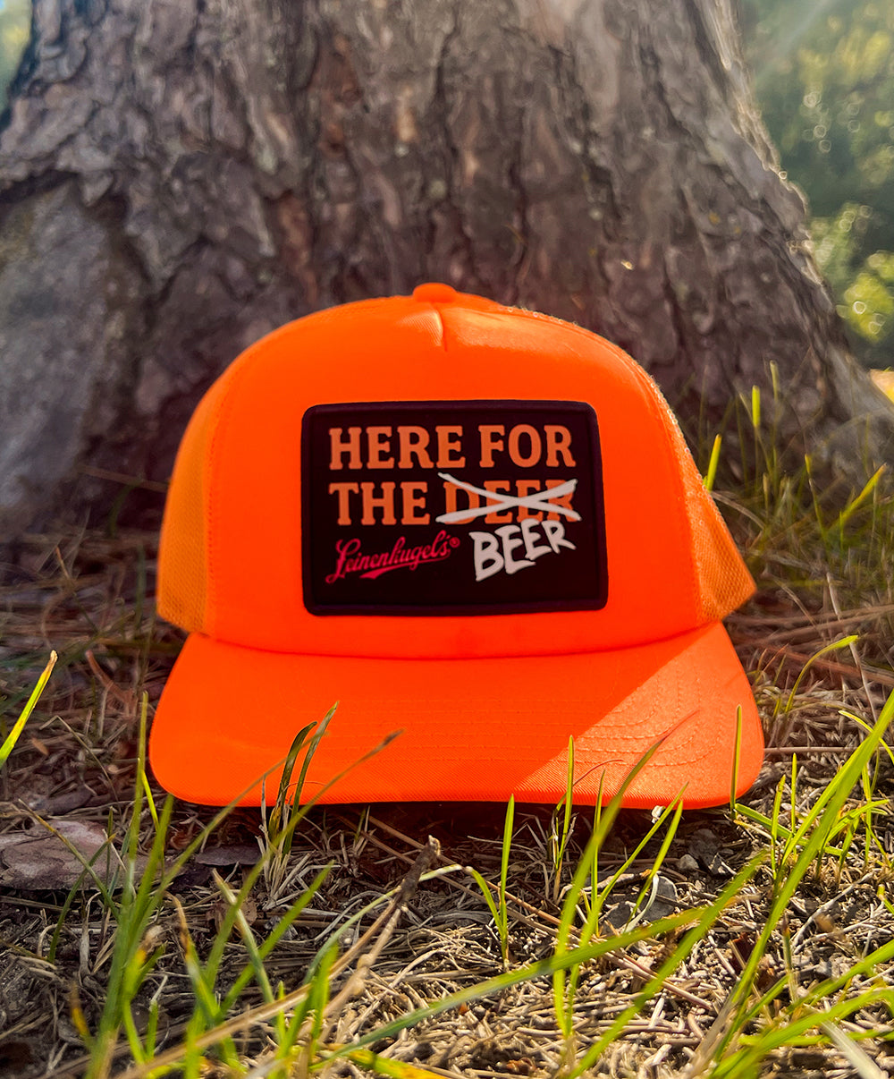 HERE FOR THE BEER TRUCKER HAT