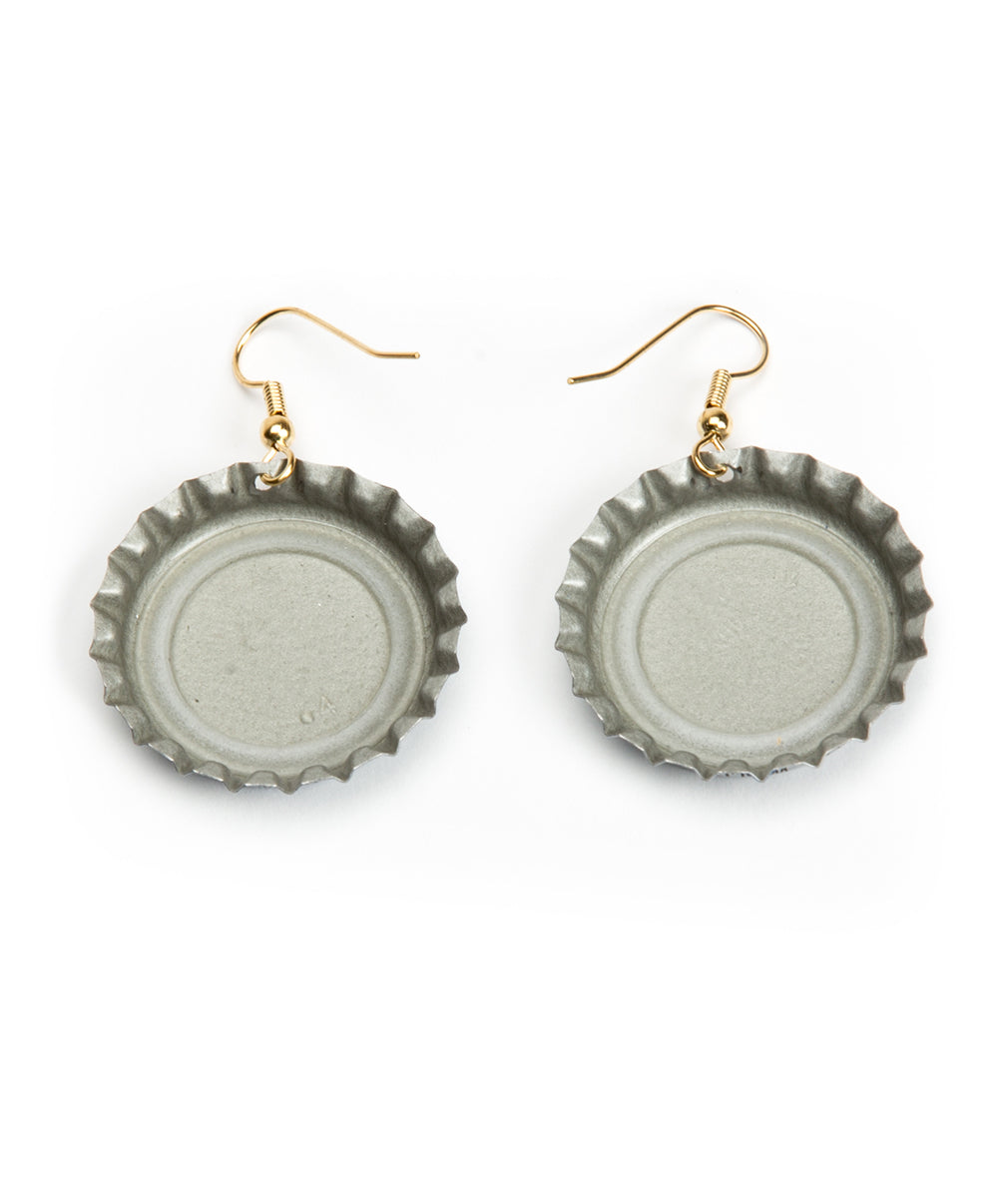 BOTTLE CAP EARRINGS LEINIE LIGHT