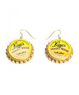 BOTTLE CAP EARRINGS HONEY WEISS