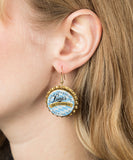 BOTTLE CAP EARRINGS LEINIE LIGHT