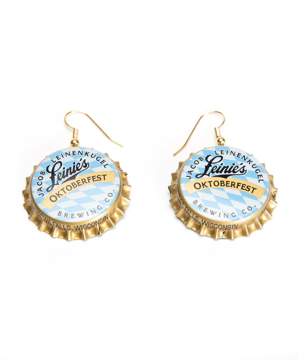 BOTTLE CAP EARRINGS HONEY WEISS