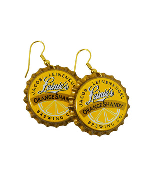 BOTTLE CAP EARRINGS LEINIE LIGHT